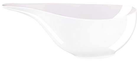 ASA 2022013 Salsiera, Porcellana, Bianco, 19 x 9 x 6 cm