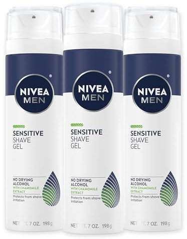 Nivea Men NIVEA Men Sensitive Rasiergel - schützt empfindliche Haut vor Shave Irritation - 7 Unzen Dose (3er-Pack)