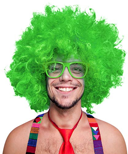 Balinco – XXL Afro Perücke in Pink Extra große Lockenperücke mit 280g für Herren & Damen – Lustige Afroperücke mit Locken für Karneval, Fasching, Motto Party uvm. – Voluminös & angenehm zu tragen