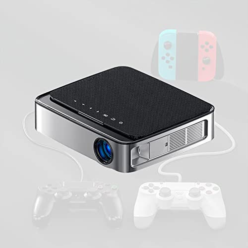 CYLZRCl El Mini Proyector 3D Smart Pocket Mobile Más Nuevo Cine Casa 4K Android Proyector LED 2.4G / 5G Chip Cortex64Bit Proyector Videojuegos HD (Color : Black, Tamaño : Android)