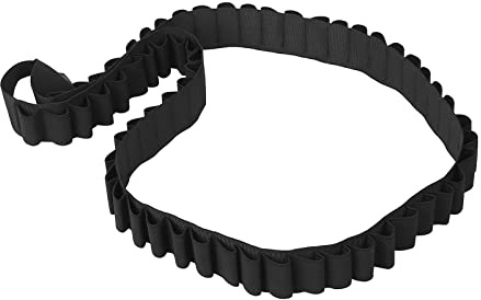 DONGKER Ceinture de Cartouches de Fusil,60 Cartouches Rondes 12/20GA Porte-munitions Cartouches de Fusil de Transport Bandoulière pour Chasse Au Pistolet Tactique