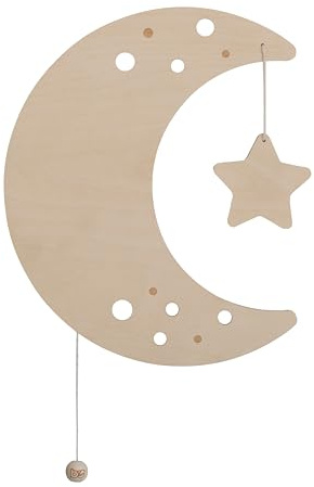 Baby's Only - Applique murale lune Wonder - Marron - 30x25 cm