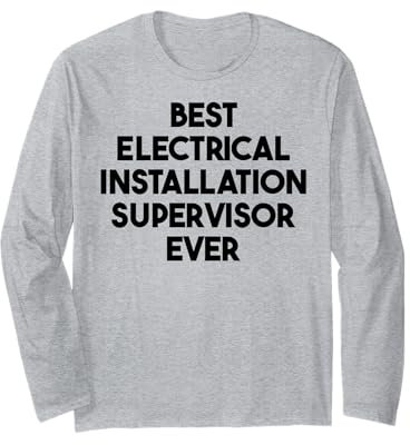 Meilleur superviseur d'installation électrique jamais Manche Longue