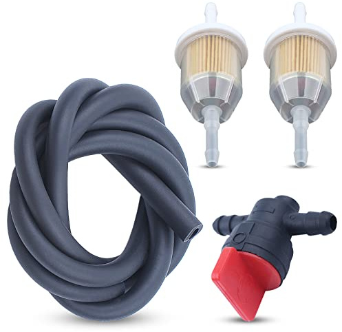 Atunee 2-teiliger Kraftstofffilter für Kohler 25 050 22-s mit Absperrventil, Kraftstoffleitung, Ersatz 25 050 03-S 25 050 08-S