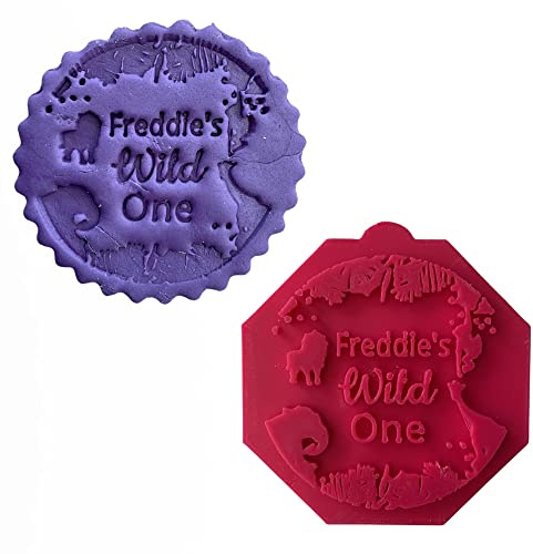 Personalised 'Wild One' Birthday Name Stamp Debosser Cupcake Icing Cookie Decoration Cake (Medium - 8cm)