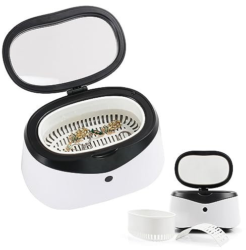 PAHION Limpiador Ultrasónico Digital Acero Inoxidable 304 Dispositivo Ultrasónico De Limpieza De Baño para Limpiar Gafas Joyas Relojes Dispositivo Ultrasónico 600Ml