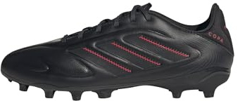 adidas Scarpe da calcio unisex Copa Pure Iii League Fg/Mg per bambini, Nero Carbonio Rosso Lucide, 11.5 UK Child