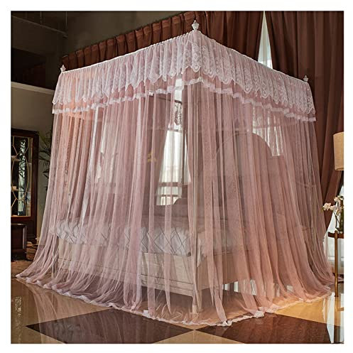 Betthimmel, luxuriöse Schlafzimmerdekoration, Betthimmel, Moskitonetz, 360 ° schützender Bettvorhang, Wird für 1,5 m/1,8 m/2 m Einzel-Doppelbett verwendet, Größe: 18