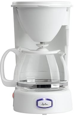 JATA JECA1752 - Cafetera de goteo de 2 a 8 tazas. Jarra de cristal de 750 ml con tapa. Sistema antigoteo. Filtro permanente. Desconexión automática. Ahorro energético. 650 W de potencia