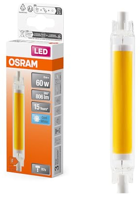 Osram Lampe LED multicolore fine LED Slim Line avec culot R7s Retrofit, 8 W | , LED Lamps, 16.00 Millimetres dia, , pack de 1