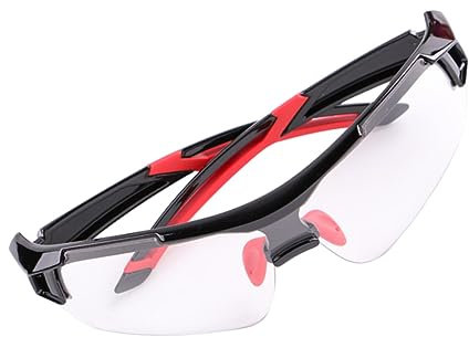 PartyKindom Fahrradbrillen Windschutzbrillen Motorradbrillen Mit Belüftungsfenstern Pc-gläser Für Schutz Vor Sonne Wind Und Beschlagen Für Outdoor-sport Und Skifahren