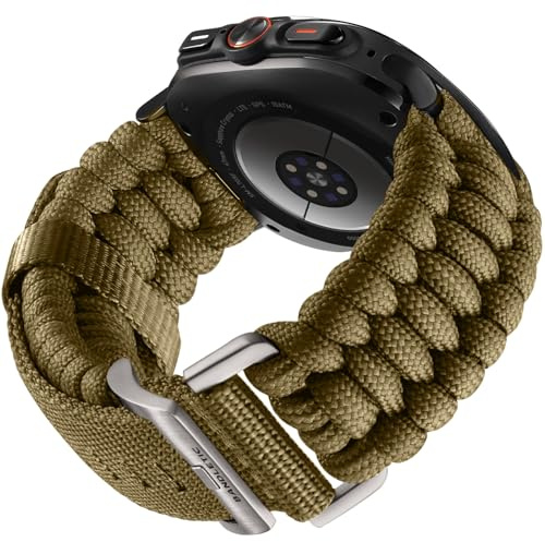 Bandletic Armband Kompatibel mit Samsung Galaxy Watch Ultra Armband 47mm Herren Damen, Nylon Weiches Atmungsaktives Dauerhaft Sportarmband Zubehör für Galaxy Watch Ultra 47mm | Nylon Taktisches Weiches Atmungsaktives Sportarmband Zubehör für Galaxy Watch Ultra 47mm Herren Damen(2026/2025/2024)