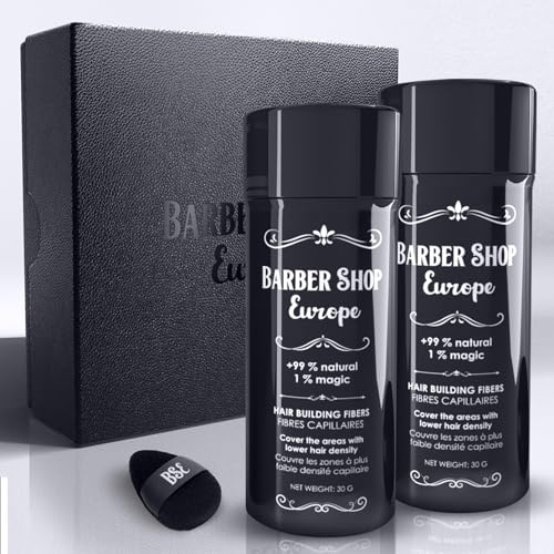 Fibras Capilares X2 | Hair Fibers - Fibra Capilar Hombre y Mujer - Maquillaje Capilar de Microfibras Capilares para Disimular Calvicie - Voluminizador Cabello en Polvos Pelo Hombre