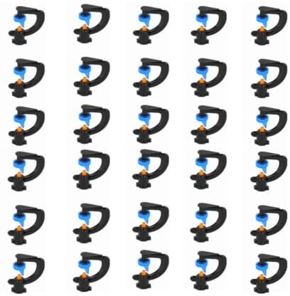 Sprinklerköpfe,30 Stück Garten Bewässerung Sprinkler,180 Grad Rotierenden Brechungsdüse,Multifunktionaler Rotierender Mikrosprinkler,Tragbare Rotierende für Beschlagen Bewässerung