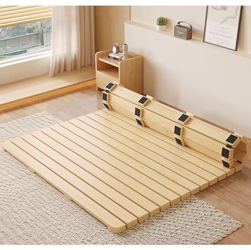 Doghe per Letto Matrimoniale/King Size/Queen Size/Twin Size, Materasso Pieghevole e tavola a Castello in Legno per Pavimenti, Assi per Letto sotto Il Materasso con Cuscinetti Antiscivolo (60