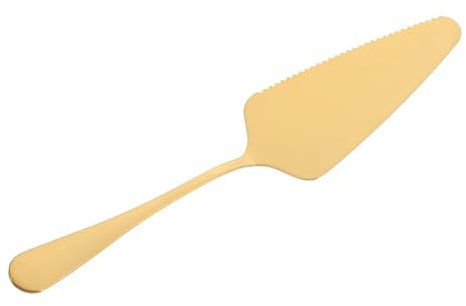 VICASKY Spatola Per Torte in Acciaio 304 Seghettata Utensile Per Cottura Pizza Spatola Per Crema Formaggio Da Cucina (color Oro)