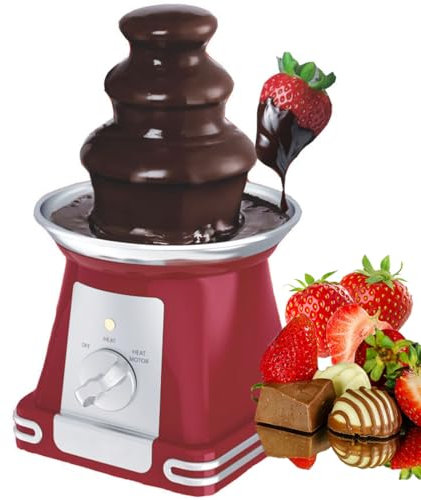 3-Tier Chocolate Fondue Fountain with Adjustable Temperature, Detachable Design for Weddings, Parties, and Events