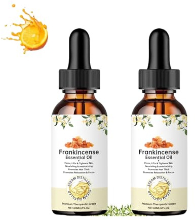 Olio di incenso, olio essenziale di incenso per viso e pelle, 100% puro e naturale, nutriente, riduce rughe e linee sottili, massaggio del cuoio capelluto e del corpo, cura dei capelli e aromaterapia