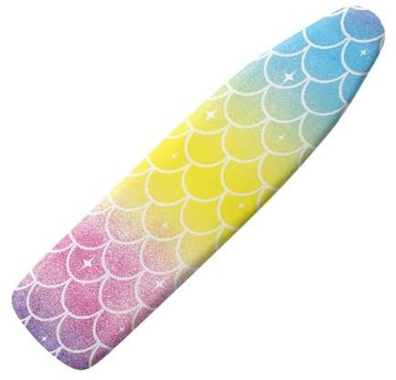 Copri Asse Da Stiro 110X33 Rosa E Giallo Copriasse Da Stiro Elastico,Copertura Asse,Tessuto Fibra Di Poliestere