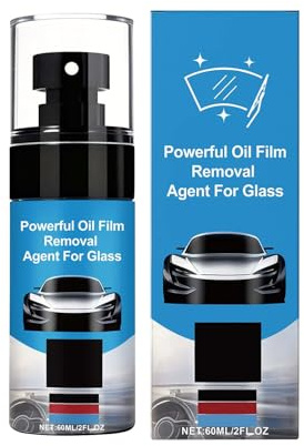 DAWCBVJQ Ölfilm Entferner Für Autoscheiben,60ml Entfettungsmittel Und Fleckenentferner,Autoglas Reiniger - Für Außenbereich Von Fahrzeugen Haushaltsspiegel Linsen Brillen Regnerisches Wetter Und