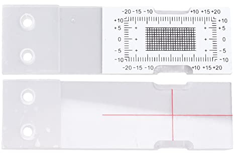 SUNGOOYUE Monitor de Grietas Placa Acrílica Medidor de Ancho de Grietas de 0 a 10 Mm con Resolución de 0,1 Mm, Calibrador Superpuesto con Hoja de Registro para Inspección de Concreto de Cimientos de