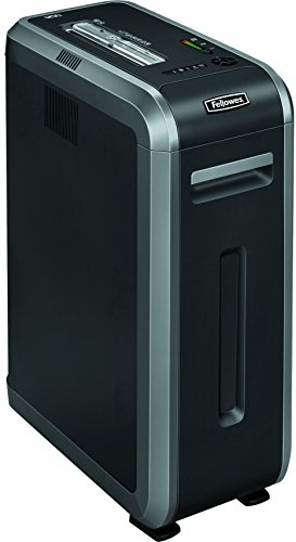 Fellowes 4613001 Distruggidocumenti Powershred 125i, a Strisce, Nero/Silver