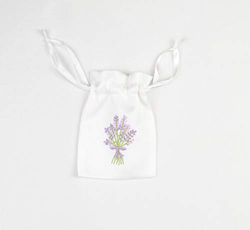 Geschenkbeutel, Lavendelstickerei, für alle Anlässe