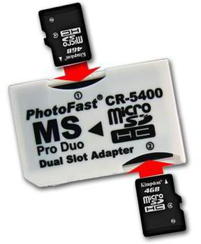 ADAPTADOR MICRO-SD A MEMORY STICK PRO DUO - DUAL