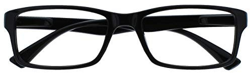 OPULIZE La Société Lunettes De Lecture Noir Lecteurs Designer Style Hommes Femmes UVR092BK +2,00