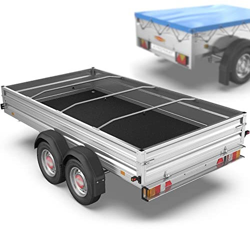 Tarpofix® Anhänger Planenbügel Flachplanenbügel 100-145 cm (1-4er Set) - Universell anpassbare Anhängerplanen Haltebügel - Langlebige & rutschfeste Alu Bügel für Flachplane - 100% Aluminium Spriegel