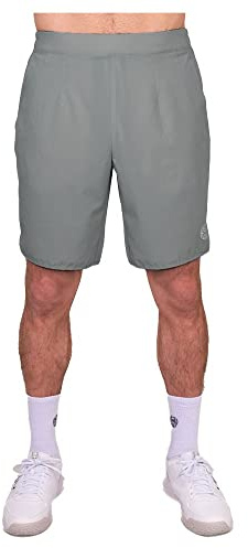 BIDI BADU Herren Crew 9Inch Shorts - Grey, Größe:L