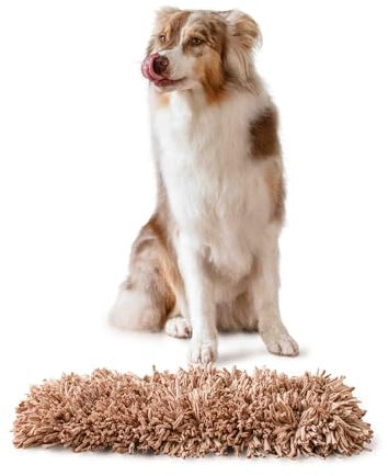 KAUFFI Schnüffelteppich für Hunde. Extrem widerstandsfähiges Intelligenzspielzeug fördert das Riechen und den Stressabbau. Hundespielzeug und Schnüffelmatte für große, kleine Hunde