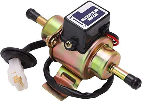 UPQRSG Elektrische Kraftstoffpumpe, Universelle Niederdruck 12 Volt Transfer Inline Kraftstoffpumpe, 0,03–0,04 Mpa 110 L/H 1,0–1,3 a EP 500 0 Zubehör für Motorrad ATV Autos