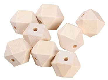 STOBOK 100St Edelsteinperlen Charme glatt Schmuck aus Holz Haarperlen aus Holz armschlinge DIY Perlen aus Holz natürliche Holzperlen Handbuch Abstandsperlen Halskette Bambus