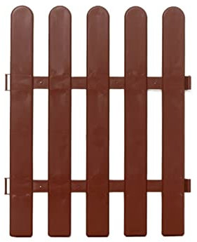 Cenz-888 Dekorativer Gartenzaun 4 Packplastikzaun brauner Zaun Festlicher Dekoration Campus Gemüse Garten Zaun Kleiner Zaun Outdoor-Dekor (Color : D)