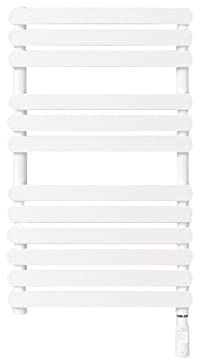JUVELIO Towel Warmer, 360W Radiator Towel Rail Digital Display Electric Towel Rail 4 Modes Bathroom Ladder Radiator 12 Bar Heated Towel Rail Electric Towel Radiator 80 * 50Cm Towel Ladder