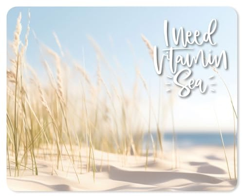 younikat Mauspad mit Düne Motiv I I 24 x 19 cm I Mousepad in Standard-Größe I rutschfest I Strand I dv1523