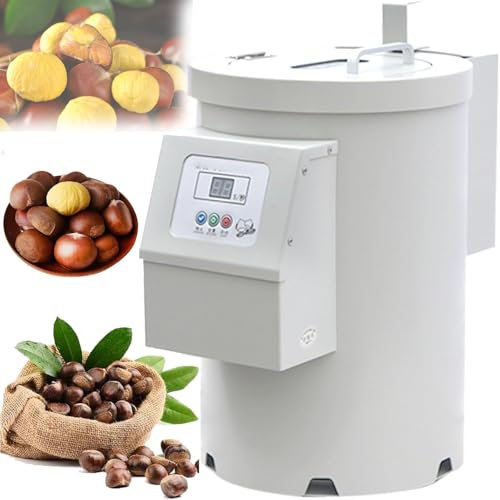 hocvseo Peladora De Castañas Totalmente Automática, Peladora De Castañas De 400 W, Ajustable De 1 a 99 Segundos, Cortadora De Castañas, para Fábricas, Restaurantes