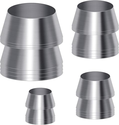 KIBBEH Sicherheits-Rundgriffkeile Griffspaltkeil für Axt/Hammer | 20 Stück, 4 Größen (8/10/12/14 mm), für Klauenhammer & Vorschlaghammer, sicherer Haltrostfrei und langlebig