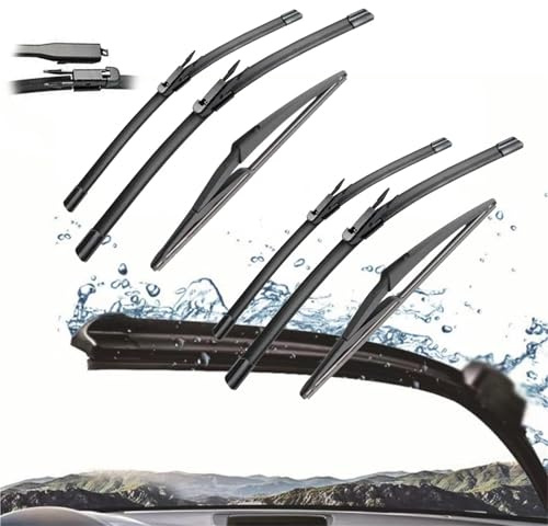3PCS For Benz A Class W169 2004-2012 26 + 23+ 12 Front Rear Wiper Blades Windshield Windscreen Window Cutter Accessories