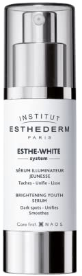 Institut Esthederm - Esthe-White System - Siero Schiarente Anti Macchie Giovinezza - Ripristina la Trasparenza della Pelle - Flacone 30 ml