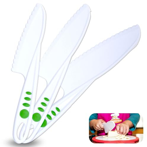Curious Chef Ensemble de 3 couteaux en nylon pour enfant