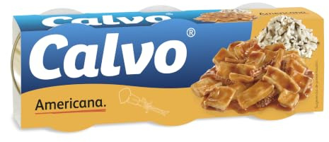 Calvo Calamares en Salsa Americana Pack3 x 80g
