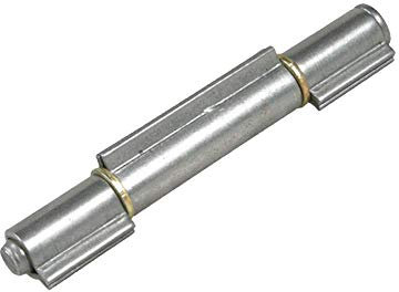 Cerniere per ferro da saldare a 3 ali perno sfilabile art. 402 IBFM perno e ranella in acciaio zincato, ali acciaio lucido, disponibili da mm. 80-100-140-170-200 (mm. 200)