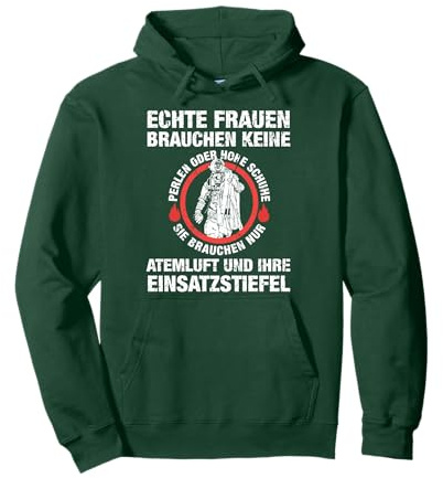 Feuerwehr Frauen Geschenk für Freiwillige Feuerwehr Pullover Hoodie