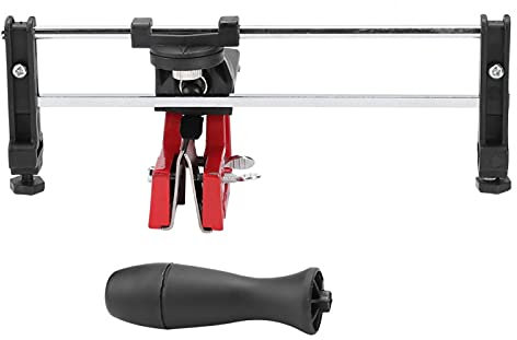 Kuuleyn Chainsaw Sharpener, Portable Chainsaw Saw Chain Filing Guide Tool Metal Bar Mounted Manual Chain Sharpener for Mounted Manual Chain Sharpener Chainsaw Filing