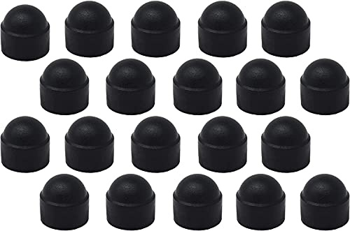 Design61 20x Runde Sechskant Schutzkappen M8 x SW13 mm mit Innensechskant für Muttern und Schraubenköpfe