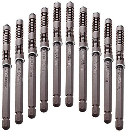 Schwebende Regalhalterungen – 10 Stück, strapazierfähig, unsichtbare Regalhalterungen mit Schrauben, DIY-Hardware, Jalousienstützen, Regale, 68 kg, Ø10 x 100 mm (10 Stück)