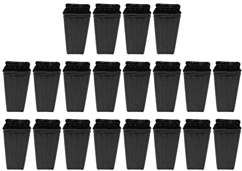 20 Vasi per Alberi Profondi, Riutilizzabili, in Plastica, Alti, per Piantine, Fiori, Contenitori con Fori di Drenaggio, per Terrazze, Interni, Esterni, Giardini, Alberi, Fioriere,