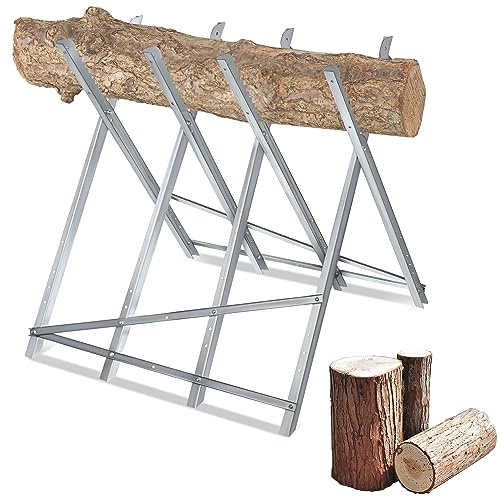 CEEDIR Sågbock metall hopfällbar träsågstöd träsågbock vikbar lastkapacitet upp till 150 kg – 82 x 80,5 x 79 cm